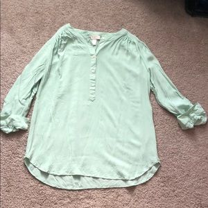 Loft green dress shirt